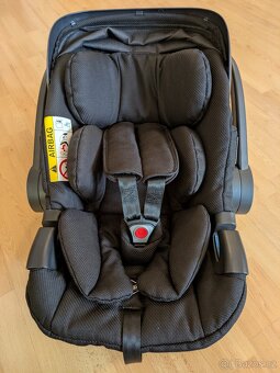 Autosedačka vajíčko Moon Pixel s bází Isofix a adaptéry - 5