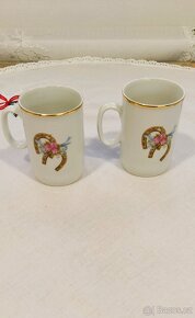 Překrásná značk.vánoční sada.Vysoce zlacená čajová souprava - 5