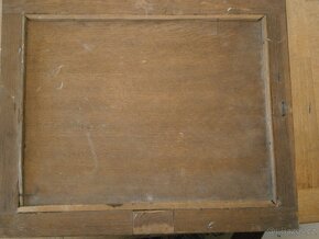 řezbovaný starožitný obraz krásné - 5