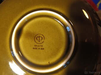 Krásný zelený set porcelan retro - 5