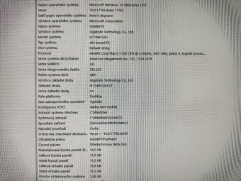 PC Intel Quad Core i5-7500 16GB RAM. Nový SSD - 5