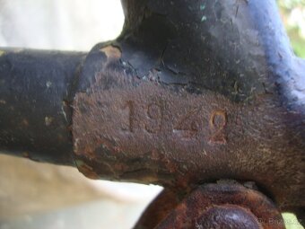 Starožitné historické jízdní kolo bicykl Herold rok 1942 na - 5