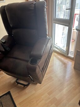 Polohovací masážní křeslo s vyhříváním - 5