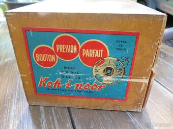 Stará reklamní galanterní Kohinoor skříňka se šuplíky - 5