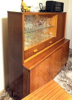 RETRO obývací stěna + příslušenství k obýváku - 5