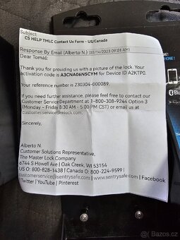 Bezpečnostní schránka Master Lock 5441EURD Bluetooth - 5