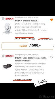 Přední Brzdové kotouče s destičky - 5