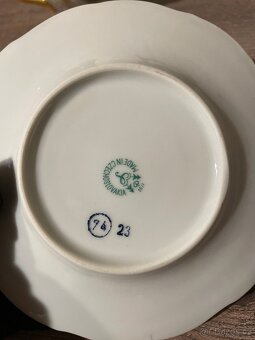 Porcelánový hrnek s podšálkem -top stav - 5