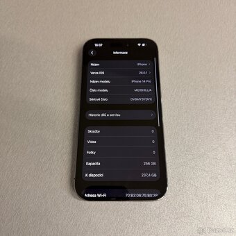 iPhone 14 Pro 256GB, bez škrábance, 100% baterie - 5