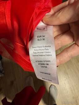 Červené šaty vel.34-36 - 5