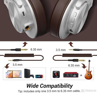 Bezdrátová Bluetooth sluchátka OneOdio A70 Hi-Res 72h výdrž - 5