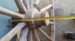 Dřevěné loukoťové kolo na přízi lnu - 5