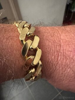 Zlatý náramek 14K - 5