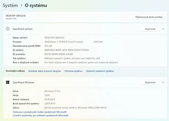 Herní PC s Ryzen 7 3700X, RX 5700 XT a zárukou - 5