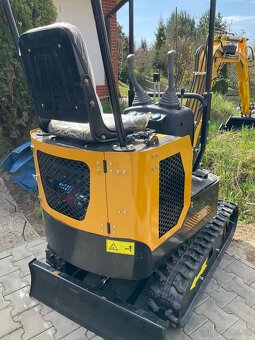Bagr HN12C, mini bagr žlutý s dieslovým motorem - 5