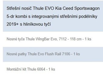 Střešní nosiče Thule pro Kia Ceed/Hyundai i30 - 5