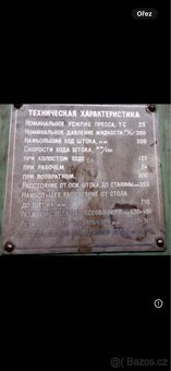 Hydralistický lis 25 T - 5
