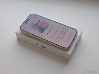 Apple iPhone 15 128GB Žlutý - ZÁRUKA - 100% BATERIE - 5