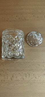 Skleněný tác,slánka,cukřenka - 5