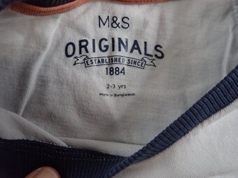 Dětská trička pro 2 - 3 leté zn. Mark and Spencer , Next - 5