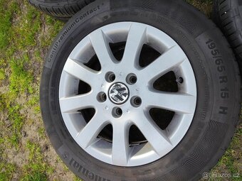 Letní sada VW r15 5x112 et50 Continental 195/65/15 - 5