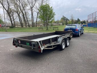 ✅Masivní XL Příves 3500 kg, 155x420 cm, nová STK ✅ - 5