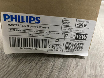 24ks, NOVÉ Zářivky PHILIPS Master TL-D 18W/840, 4000K, - 5