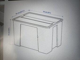 Nová krabice s víkem IKEA - SAMLA 130 l - 5