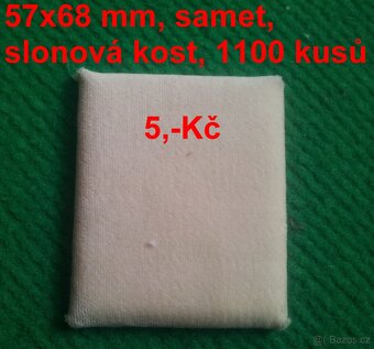 Sametové bižuterní karty, kartičky na odznaky - 5