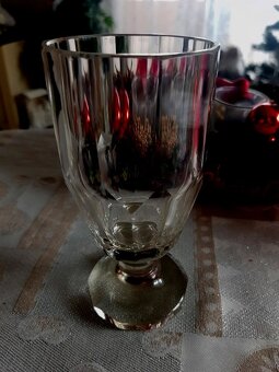 sklo: malachitové, rosé amfora, jantárové, kristál, soška - 5