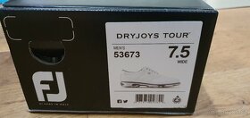 Golfová obuv Bílá FootJoy Dryjoys Tour vel. EU 40, UK 6,5 - 5