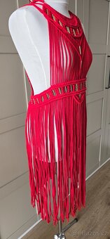 Handmade šaty macrame nové . - 5