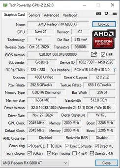 GIGABYTE Radeon RX 6800 XT GAMING OC 16G - 5