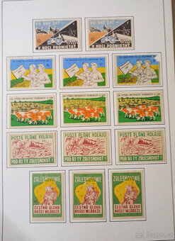 Historické zápalkové nálepky ze Slovenska 1945-58 - 5