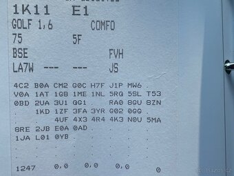 VW Golf V 1.6 75kw BSE, převodovka FVH, barva LA7W - 5