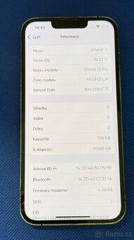 iPhone 13 Pro 128GB Graphite, pěkný stav - 5