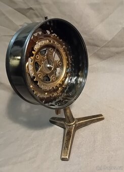 STEAMPUNK RECYCLE ART - PATINOVANÝ KOV - HODINY, ZRCADLA - 5
