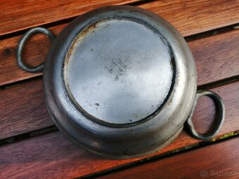 Starožitná cínová miska - 5