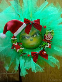 Vánoční závěsný věnec Grinch - 5