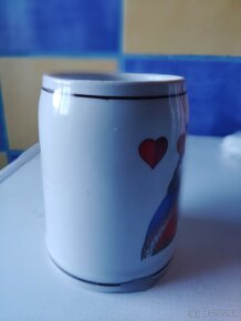 Korbel kameninový 70 léta pro hráče karet - 5