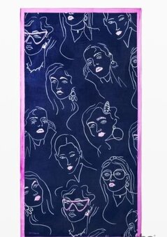 Rectangle face IT desigual šátek nový s visačkou obličej - 5
