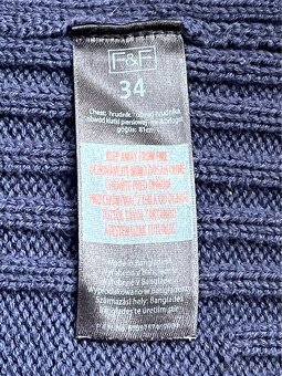 Tmavě modrý svetr na zip - 5