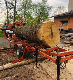 Pořez dřeva mobilní pásovou pilou Wood - Mizer - 5
