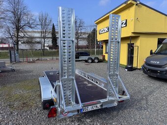 Přívěsný vozík 300x150cm, minibagr, 2700kg, nájezdy - 5