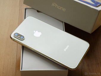 iPhone X 256GB Silver, TOP – ZÁRUKA, Baterie 100% - 5