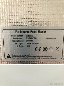 Stropní infračervený panel s LED osvětlením 600W - 5