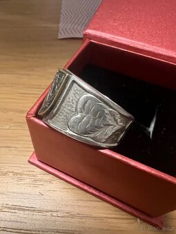 Prsten AZ AČR stříbrný vel. 69 - 5