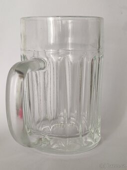 Retro půllitr, Jiří Brabec, stará pivní sklenice, pošta 75.- - 5