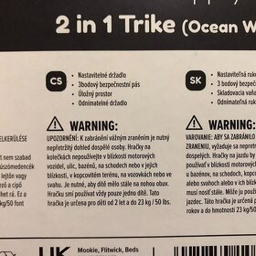 Tříkolka 2v1 TP715 Early Fun Ocean Wave - 5