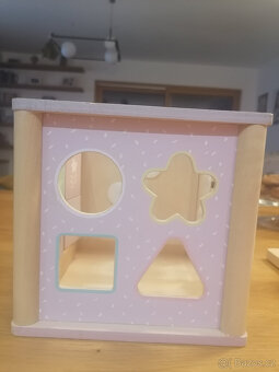 Dřevěná montessori kostka 40 cm - 5